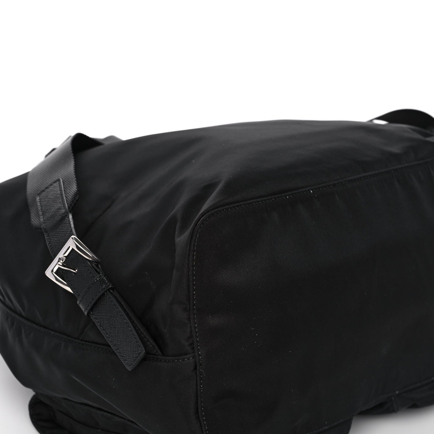 Prada Tessuto Nylon Saffiano Medium Backpack Black 15 of 16