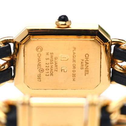 Chanel Stainless Steel Lambskin 20mm Chain Premiere Quartz Watch Gold M 4 of 4