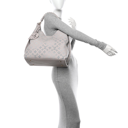 Louis Vuitton Mahina Carmel Hobo PM Brume Gray 2 of 9