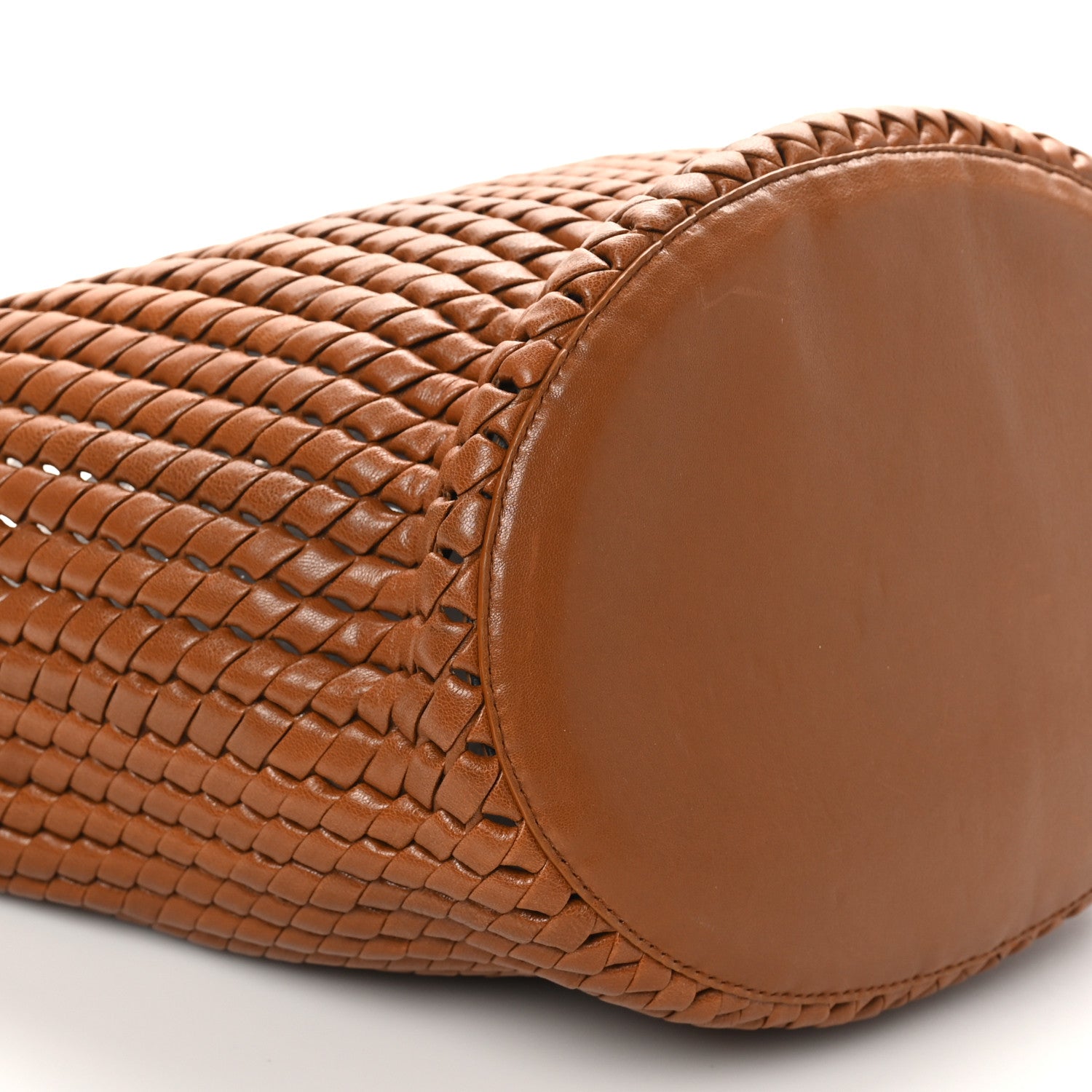 Bottega Veneta Nappa Intrecciato Rete Tote Wood 10 of 11