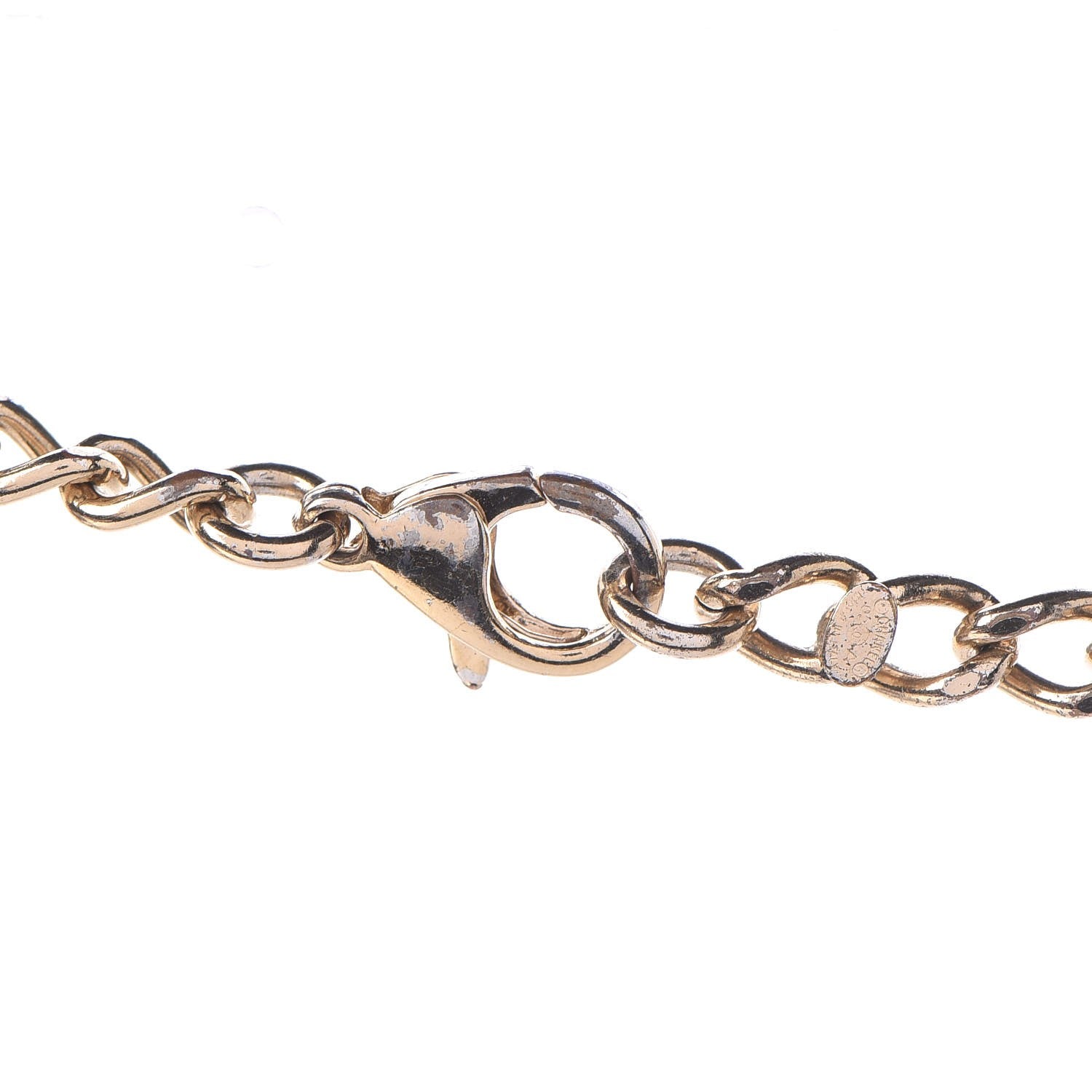 Chanel Logo Necklace Gold 6 of 7