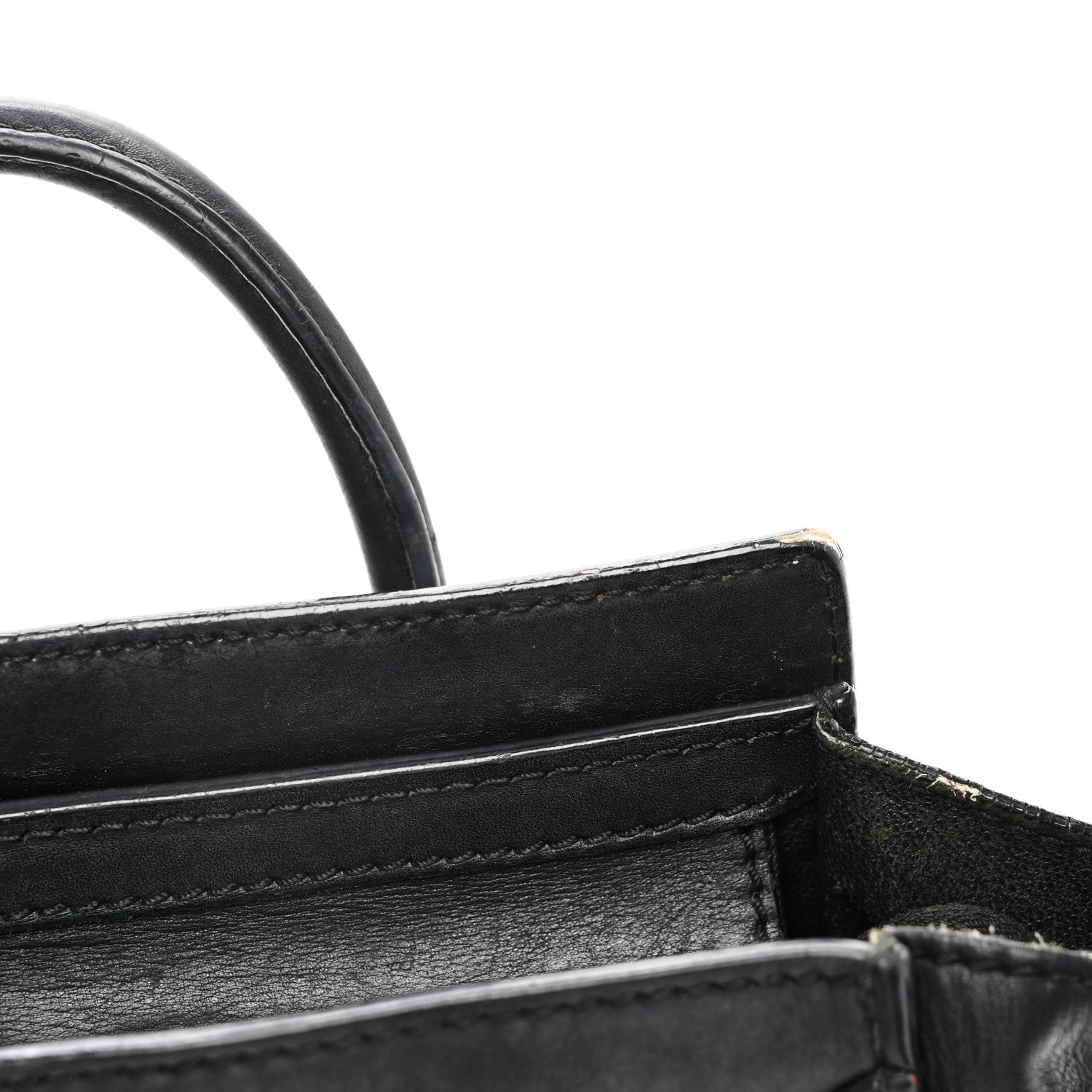 Celine Smooth Calfskin Nano Luggage Black 10 of 12