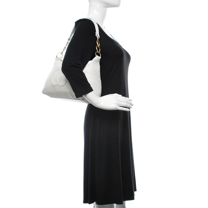 Chanel Calfskin CC Shoulder Bag White 2 of 18