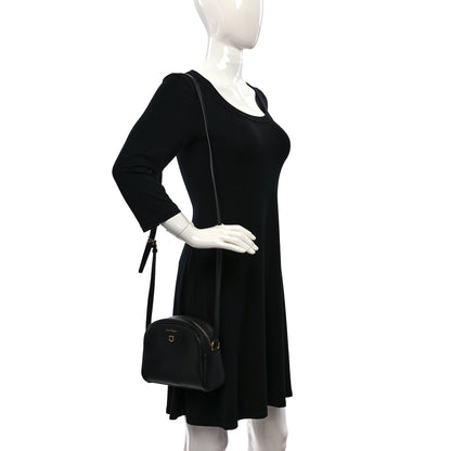 Salvatore Ferragamo Calfskin Travel Camera Crossbody Bag Black 2 of 9