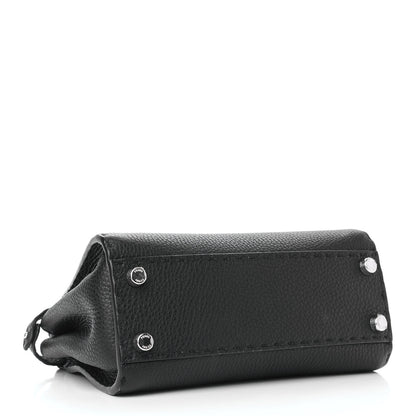 Fendi Cuoio Romano Selleria Bi-Color Mini Peekaboo Iconic Satchel Black Mou 4 of 8