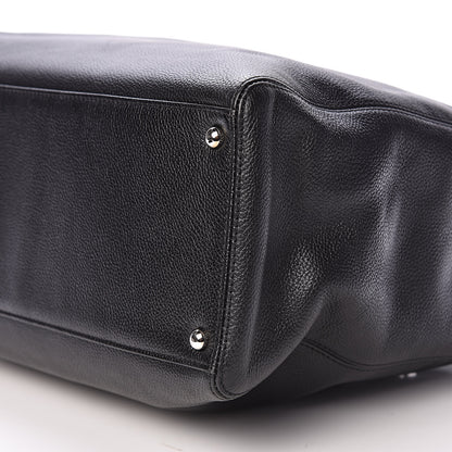 Chanel Calfskin Cerf Executive Shopper Tote Black 7 of 11