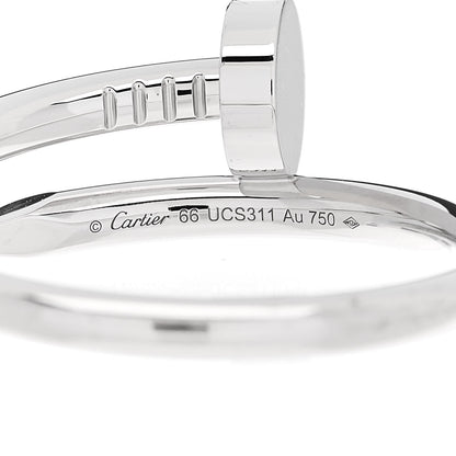 Cartier 18K White Gold Juste Un Clou Ring 66 11.5 4 of 5