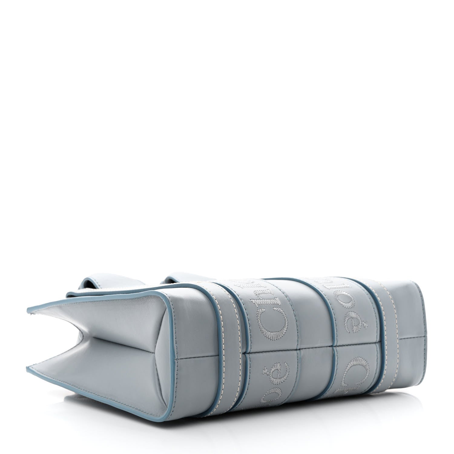 Chloe Calfskin Small Woody Tote Storm Blue 4 of 11