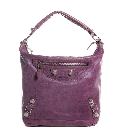 Balenciaga Agneau Giant 21 Silver Hardware Day Hobo Murier 1 of 11