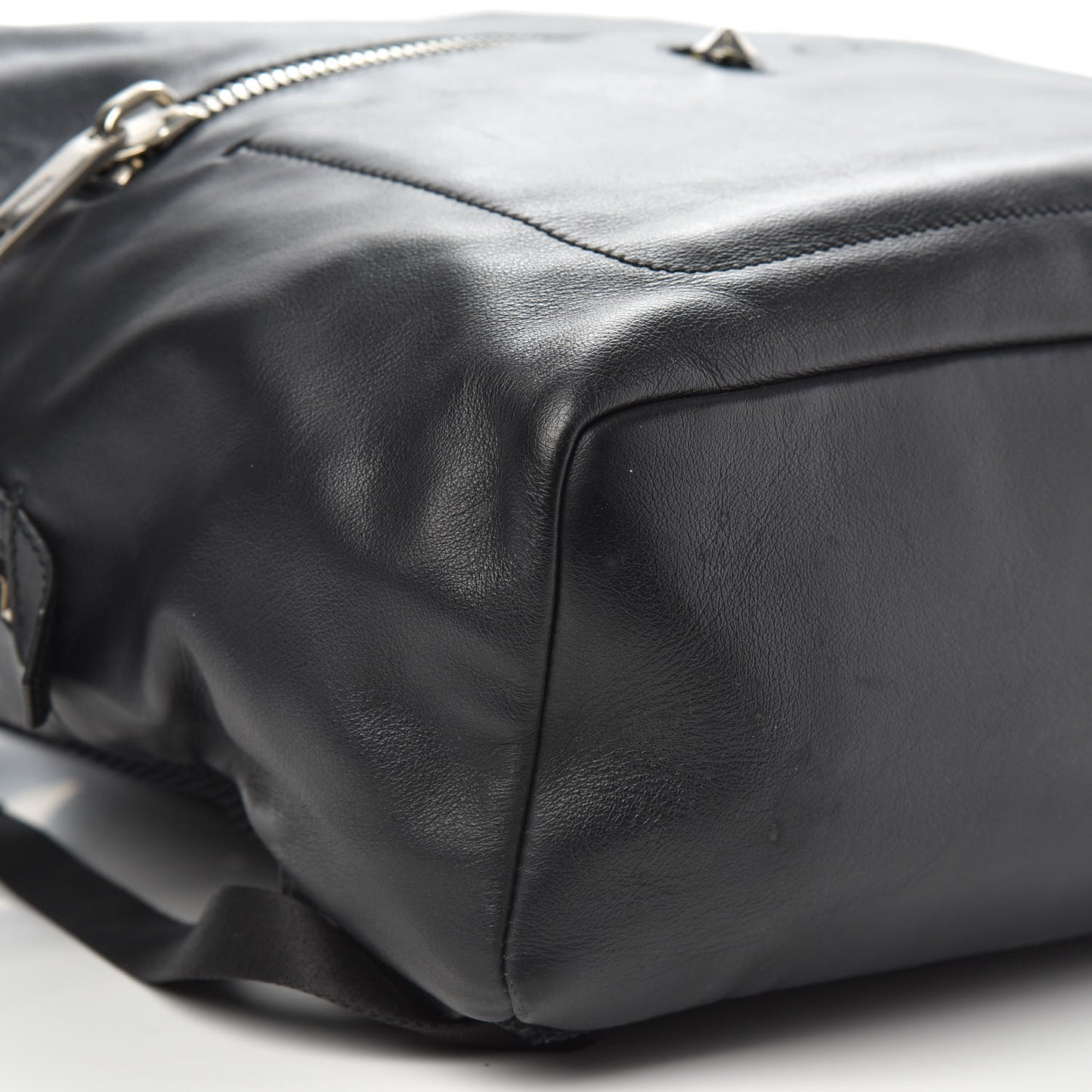 Calfskin Faces Backpack Black