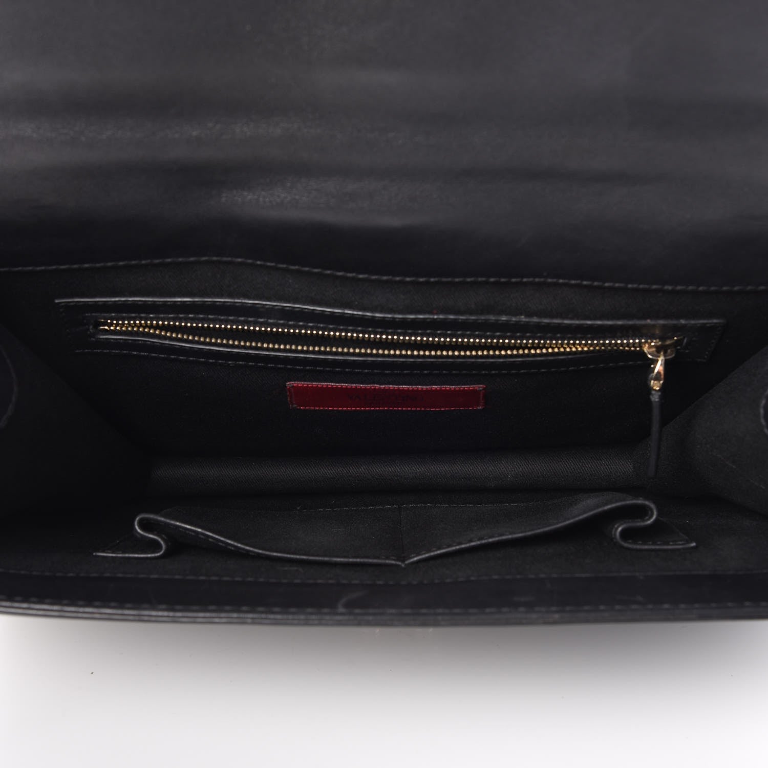 Valentino Garavani Vitello Large Glam Lock Rockstud Flap Black 5 of 7