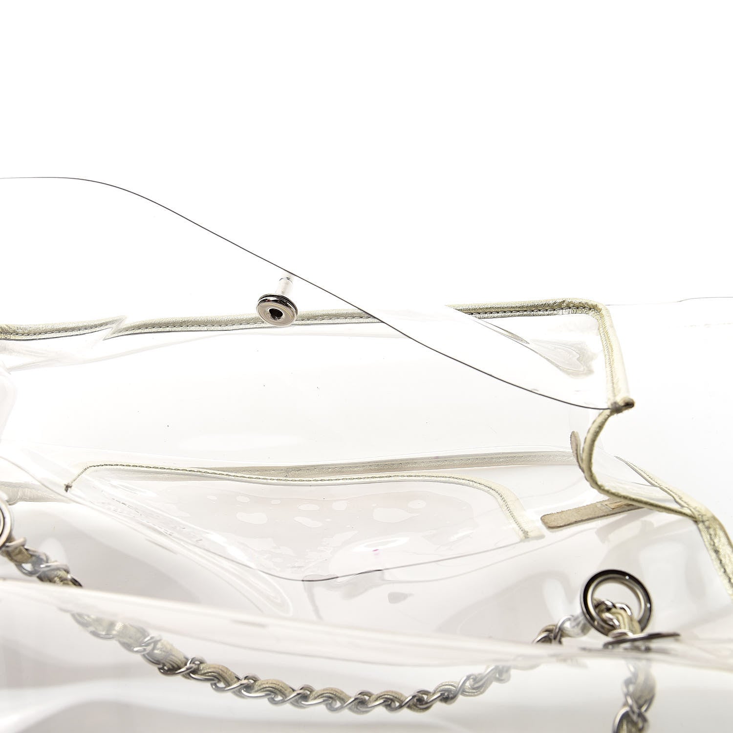 Chanel Lambskin Vinyl Large Naked Flap Gold 5 of 12