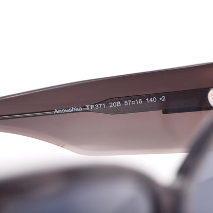 Tom Ford Acetate Anoushka Cat Eye Sunglasses TF371 Melange Grey Peach 5 of 7