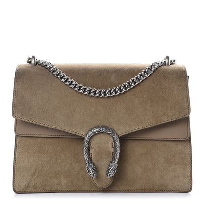 Gucci Suede Medium Dionysus Shoulder Bag Taupe 1 of 14