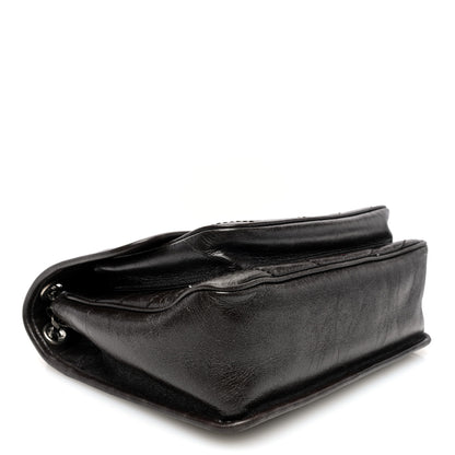 Saint Laurent Crinkled Calfskin Matelasse Monogram Medium Niki Chain Satchel Tulip 4 of 11