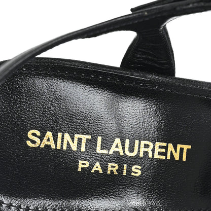 Saint Laurent Santiago Russo Bianca 85 Platform Sandals 38 Black 6 of 10
