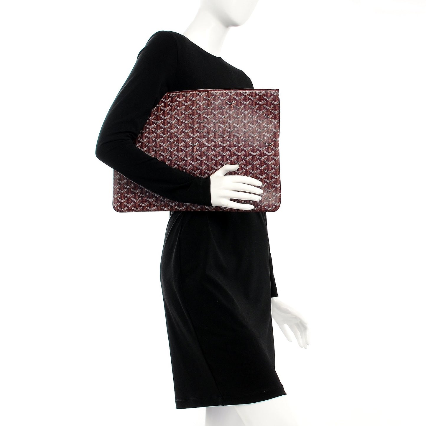 Goyardine Senat Pochette GM Burgundy