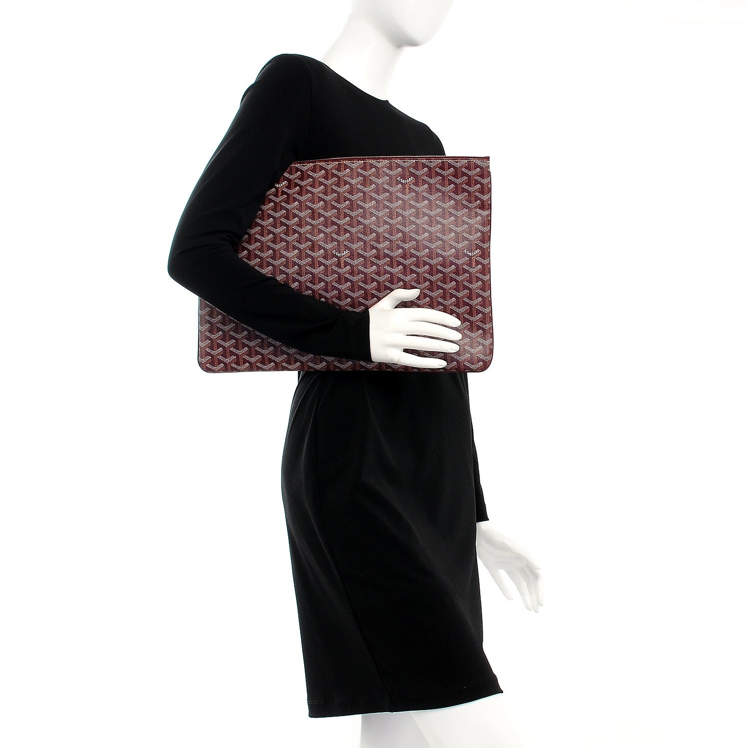 Goyard Goyardine Senat Pochette GM Burgundy 2 of 6