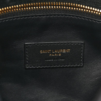 Saint Laurent Smooth Calfskin Small Le 5 A 7 Soft Hobo Black 6 of 10