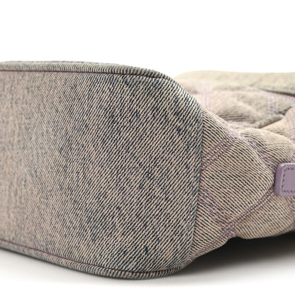 Saint Laurent Denim Quilted 80's Vanity Bag Bleached Lilac 10 of 10