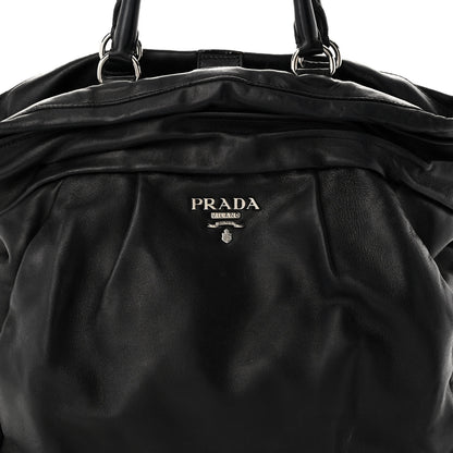 Prada Nappa Frills Tote Black 9 of 14