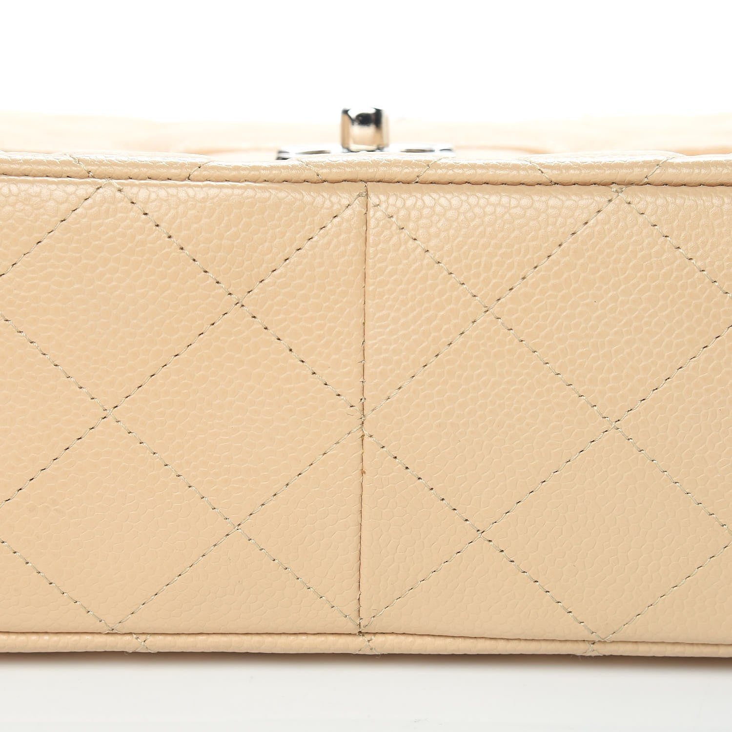 Chanel Caviar Quilted Jumbo Single Flap Beige Clair 10 of 23