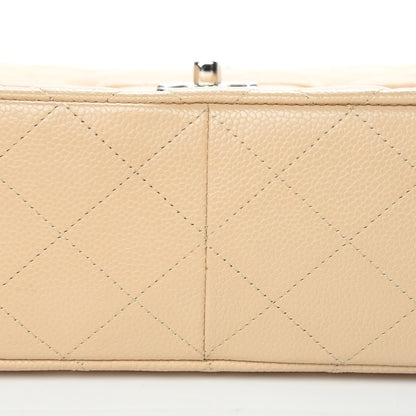 Chanel Caviar Quilted Jumbo Single Flap Beige Clair 10 of 23