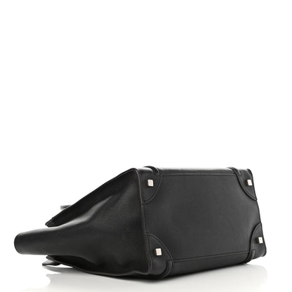 Celine Drummed Calfskin Mini Luggage Black 4 of 15
