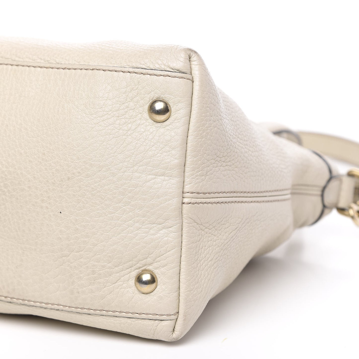 Cellarius Calfskin Small Soho Top Handle Satchel Off White