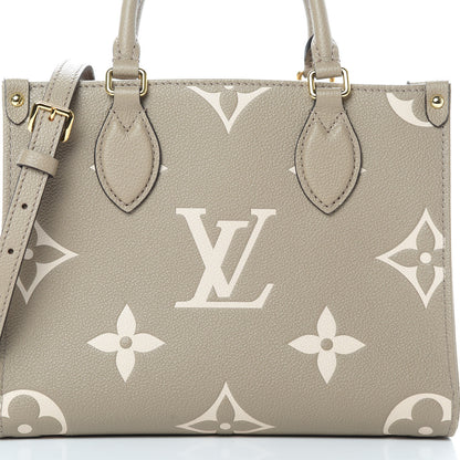 Louis Vuitton Empreinte Monogram Giant Onthego PM Tourterelle Creme 8 of 11