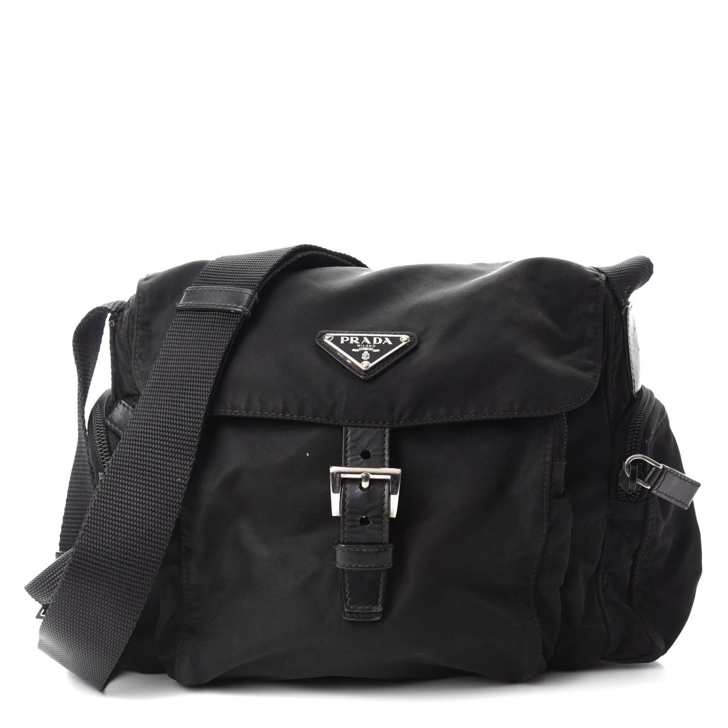 Nylon Vela Messenger Black