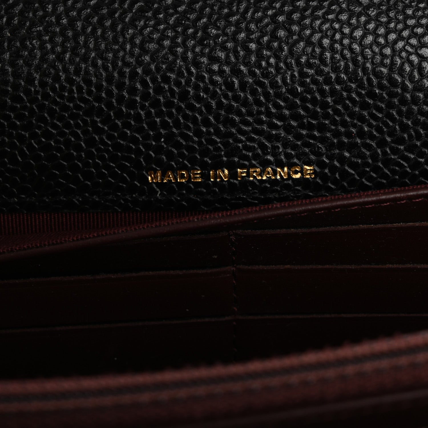 Chanel Caviar Quilted Large Gusset Flap Wallet Black 7 of 14