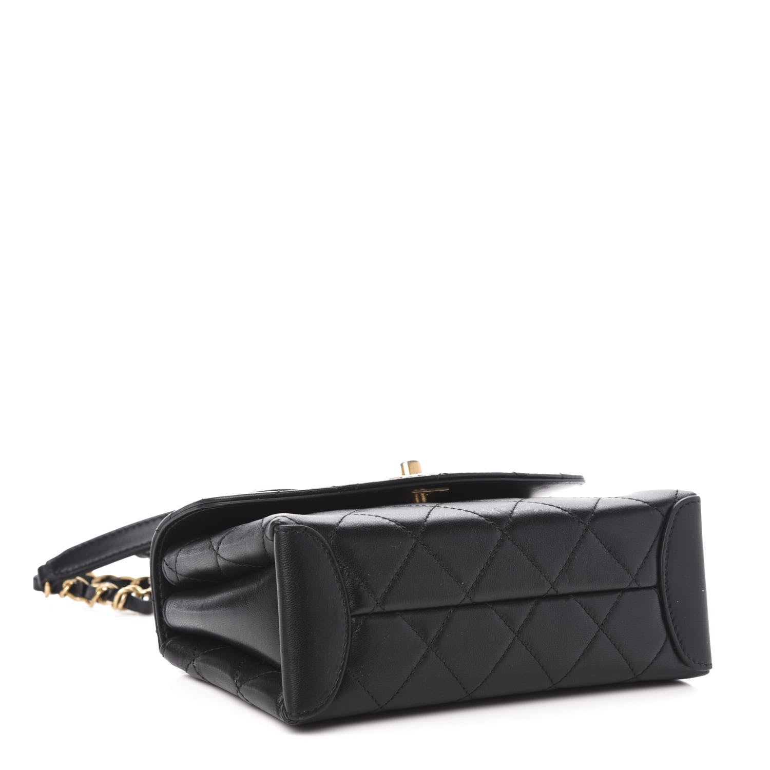 Chanel Lambskin Quilted Mini Trendy Spirit Top Handle Flap Black 4 of 10