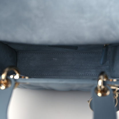 Christian Dior Lambskin Cannage Small My ABCDior Lady Dior Cloud Blue 5 of 11