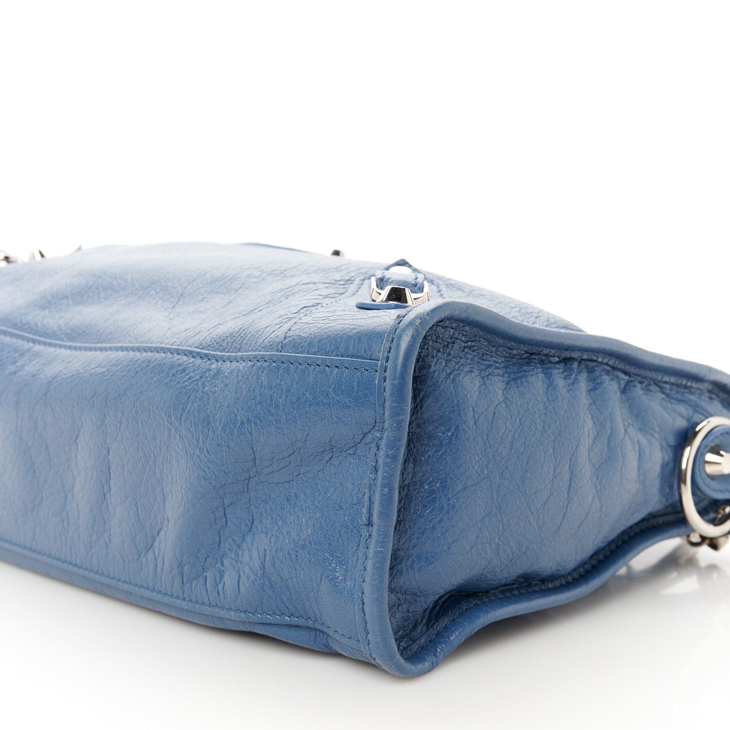 Balenciaga Agneau Classic Silver Hardware S City Denim Blue 11 of 12
