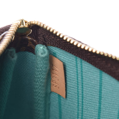 Louis Vuitton Monogram My LV Heritage Mini Pochette Accessories Vert Clair Blue Clair 7 of 10