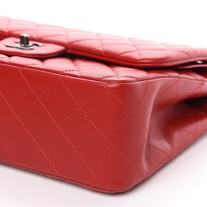 Chanel Lambskin Quilted Jumbo Double Flap Red 8 of 11
