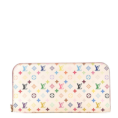 Louis Vuitton Monogram Multicolor Insolite Wallet White Litchi 1 of 5