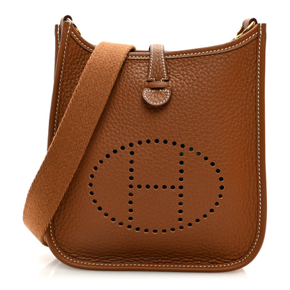 Hermes Taurillon Clemence Evelyne TPM Gold 1 of 10