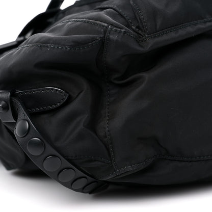 Prada Nylon New Vela Studded Messenger Black 7 of 11