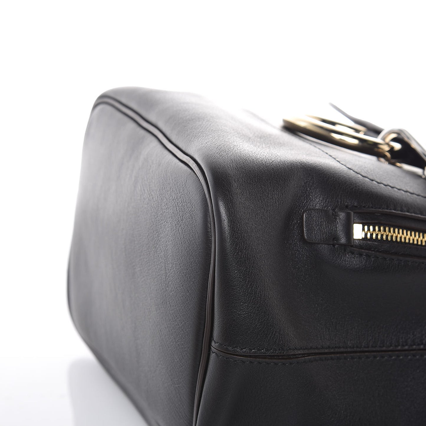 Suede Calfskin Small Faye Backpack Black