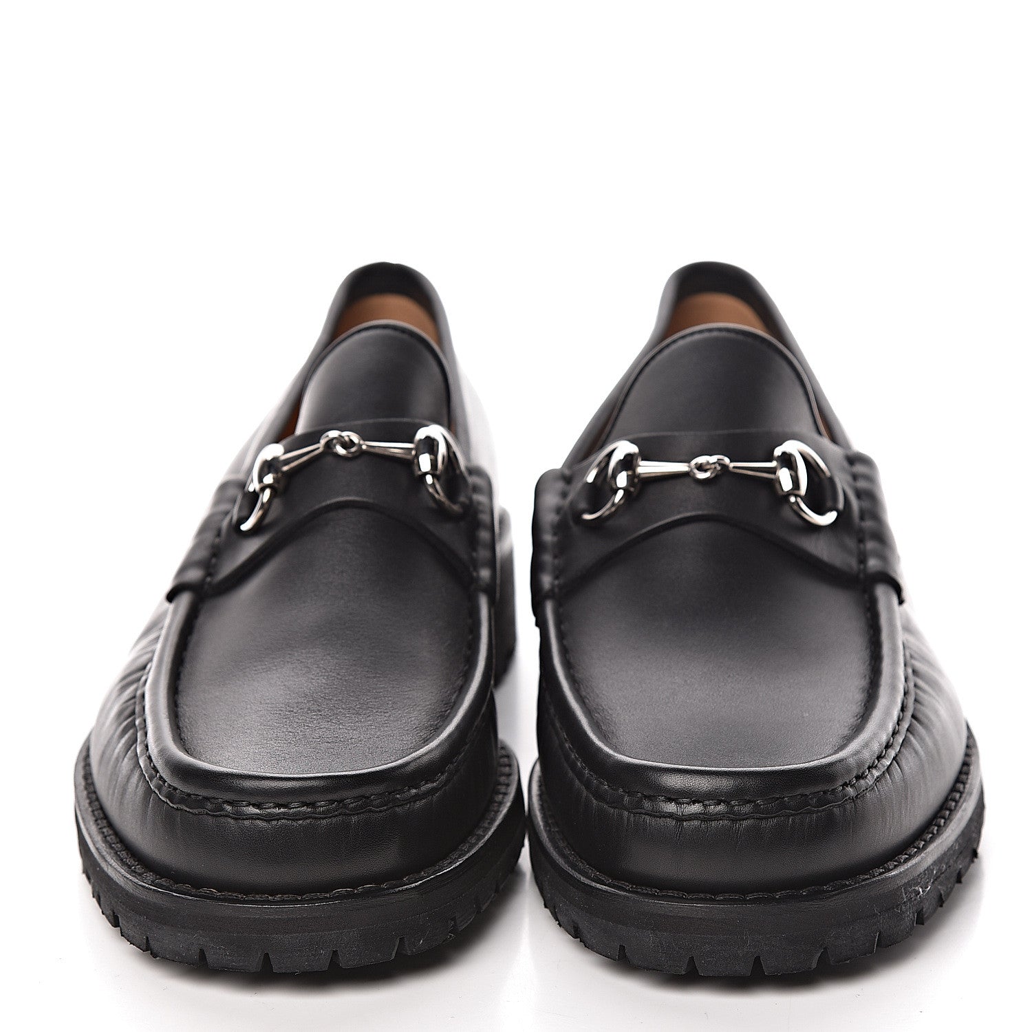 Gucci Laredo Calfskin Mens Horsebit Loafers 9.5 Black 2 of 11