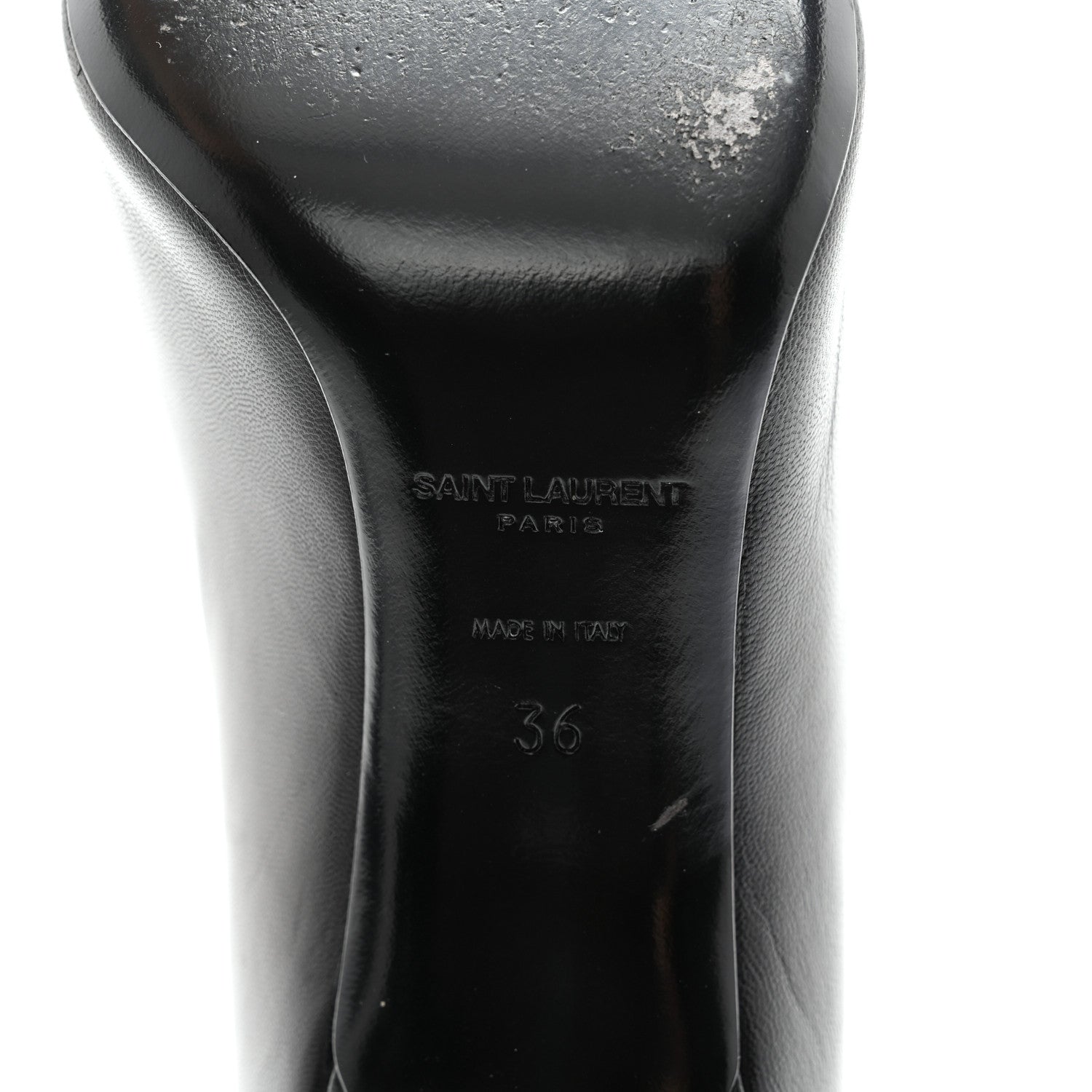 Saint Laurent Kitten Heel Pumps 36 Black 8 of 9