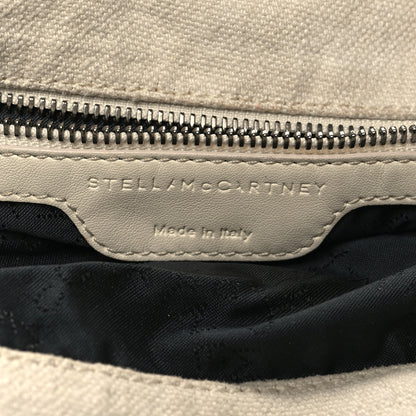 Stella McCartney Linen Falabella Fold Over Tote Pure White 6 of 11