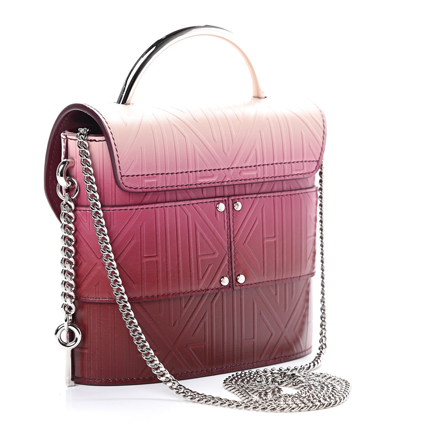 Chloe Calfskin Embossed Small Aby Lock Brown Purple 2 of 10