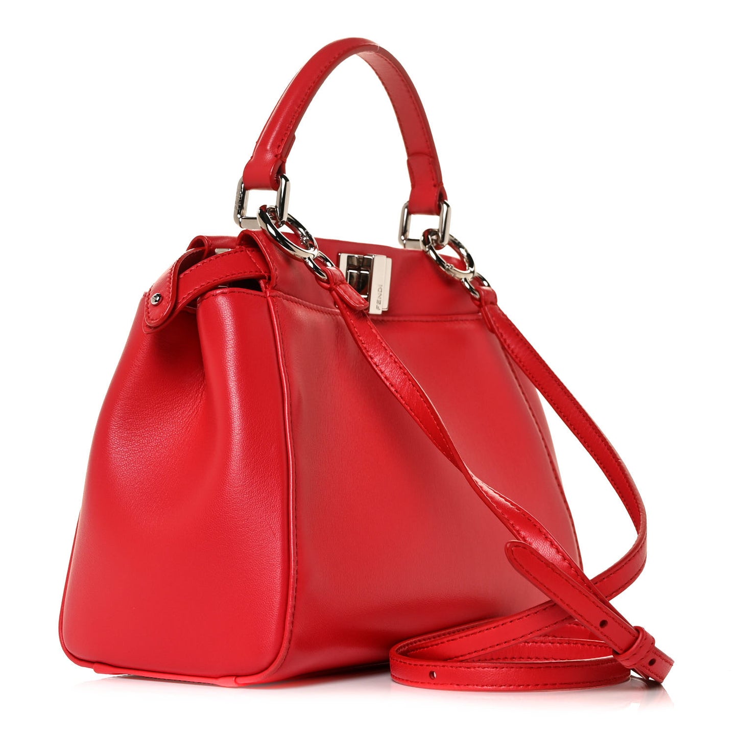 Nappa Mini Peekaboo Iconic Satchel Fiamma