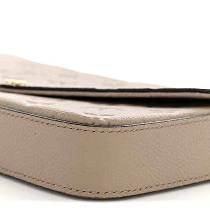 Louis Vuitton Empreinte Pochette Felicie Chain Wallet Tourterelle 10 of 12