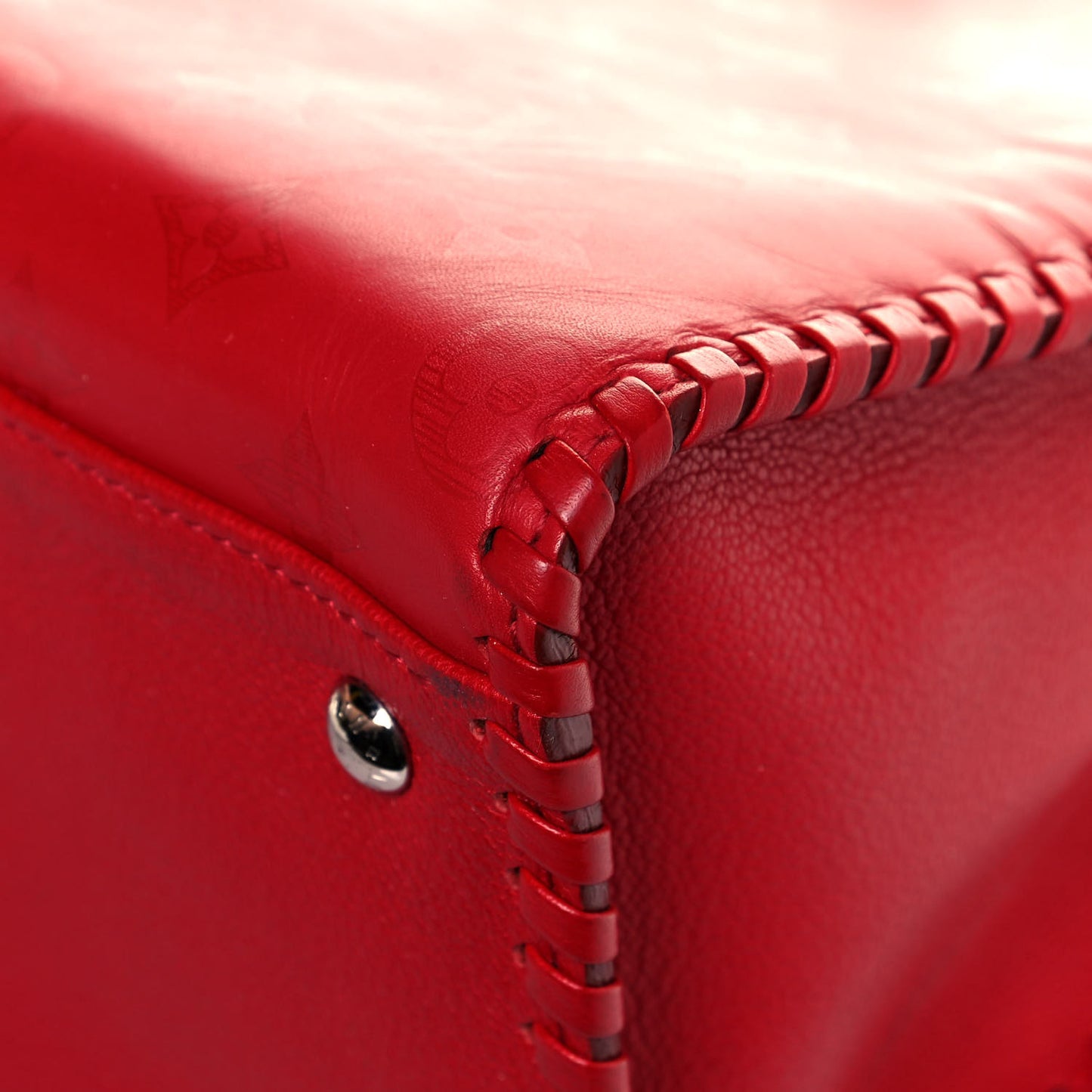 Monogram Cuir Plume Very Zipped Tote Rubis