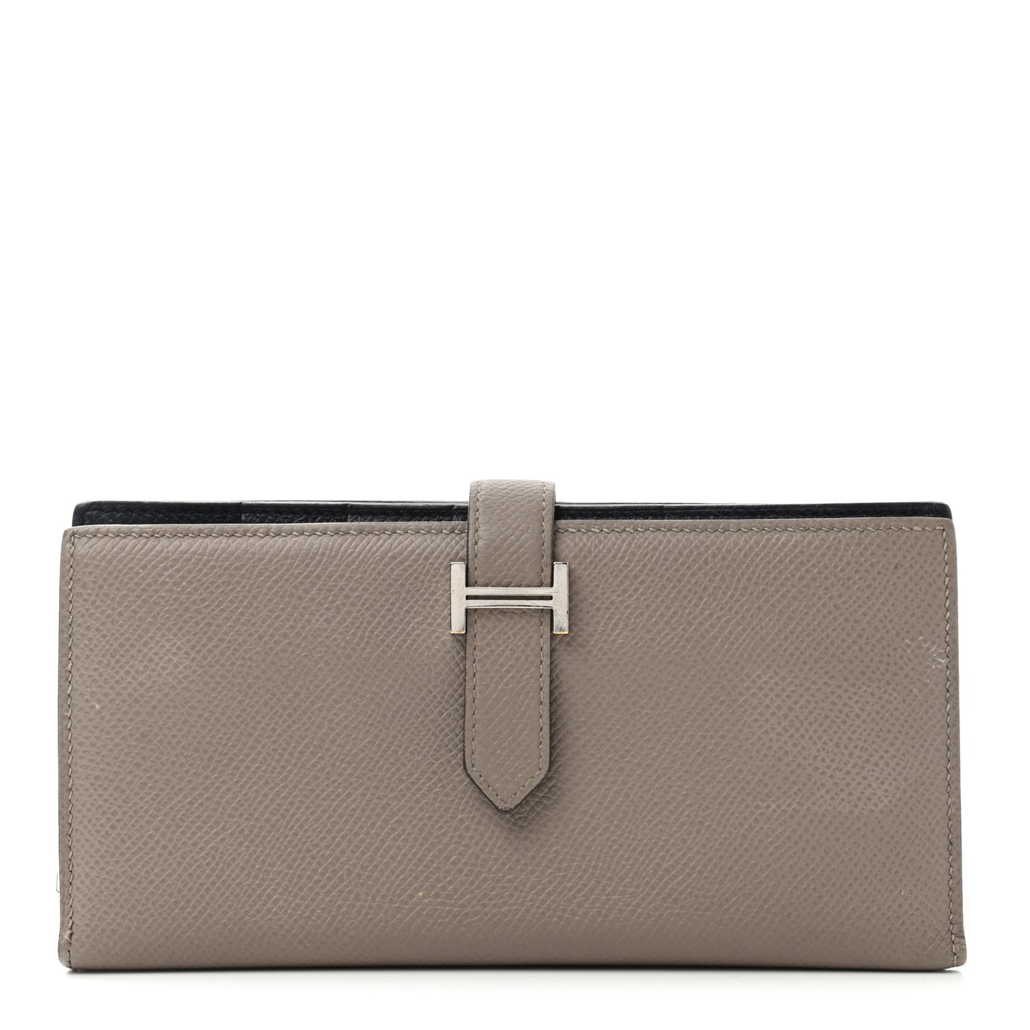 Epsom Bearn Verso Gusset Wallet Gris Tourterelle Bleu Indigo