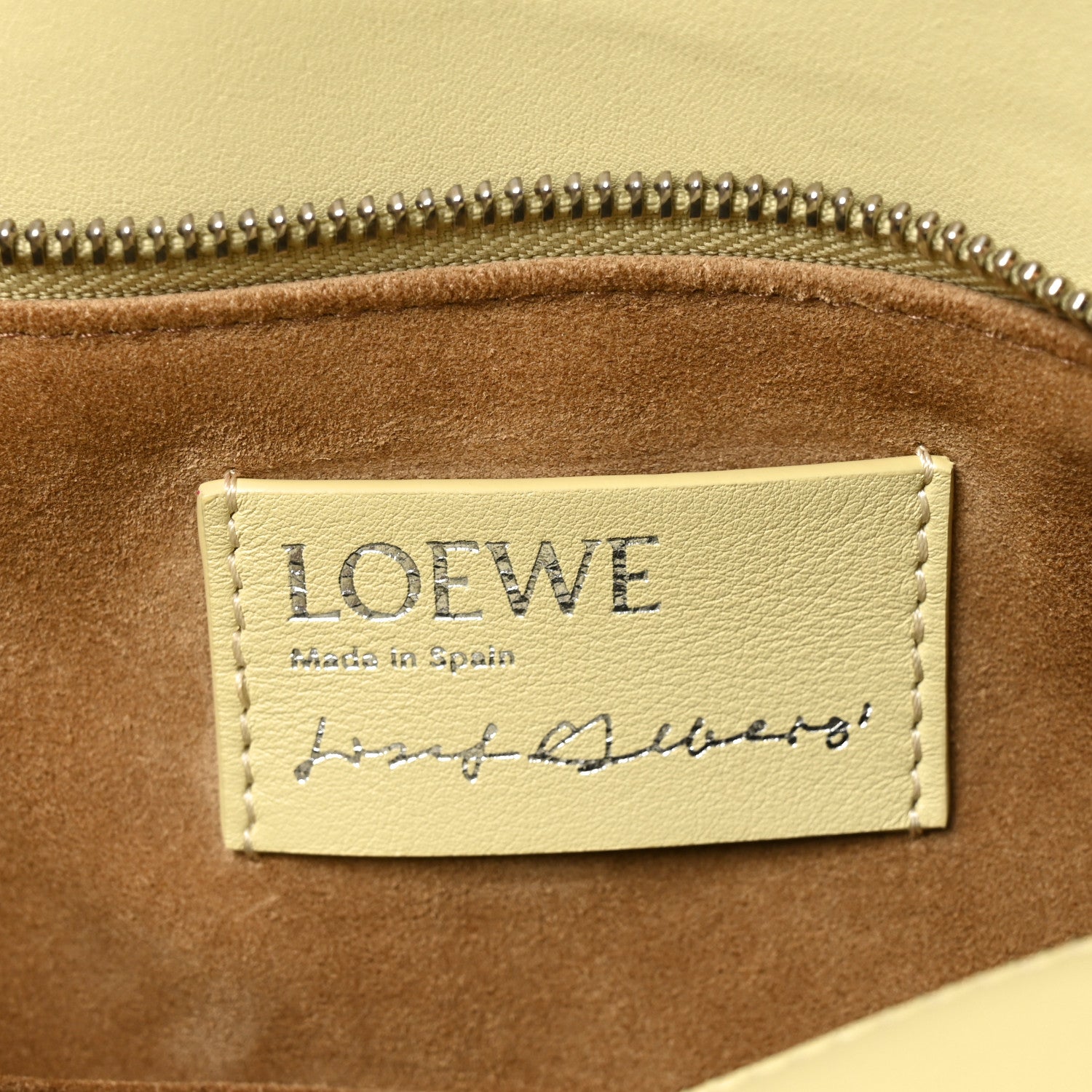 Loewe X ALBERS Nappa Calfskin Small Puzzle Bag Pale Grey Light Citrine 6 of 10
